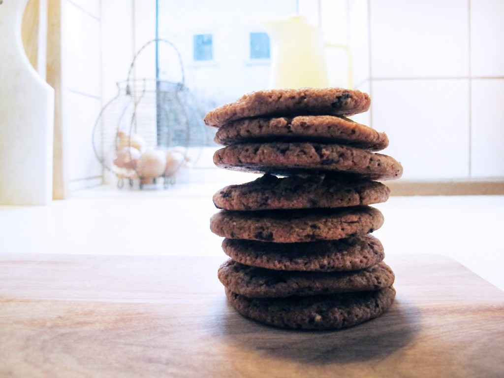 de færdige cookies