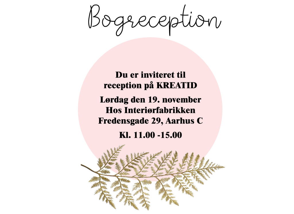 kreatid bog reception diy blog udgiver bog