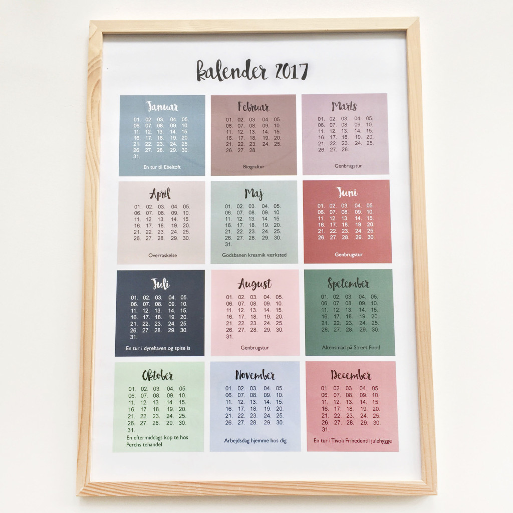 diy gaveide en personlig kalender