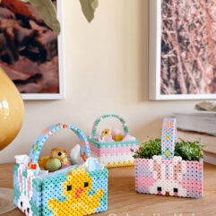 Påskekurve i Hama perler